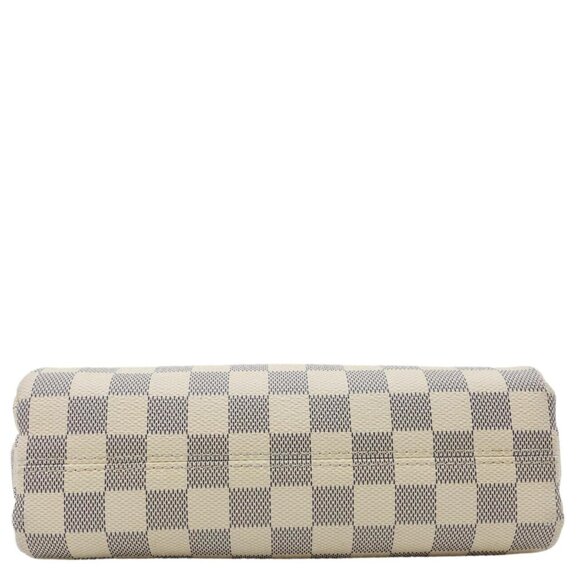 Louis Vuitton Croisette Damier Azur Satchel Crossbody Bag Rose Ballerine - Picture 9 of 16